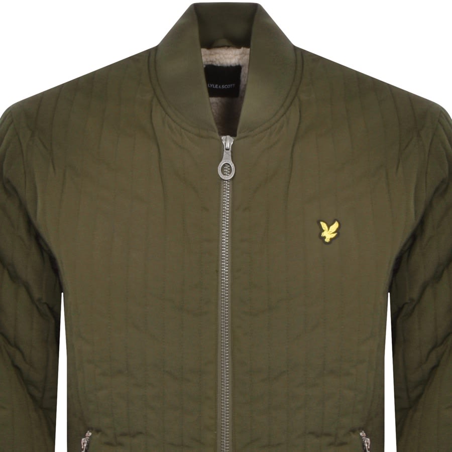 Lyle And Scott Quilted Liner Jacket Green Mainline Menswear Ireland